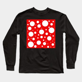 kusama yayoi inspired pattern Long Sleeve T-Shirt